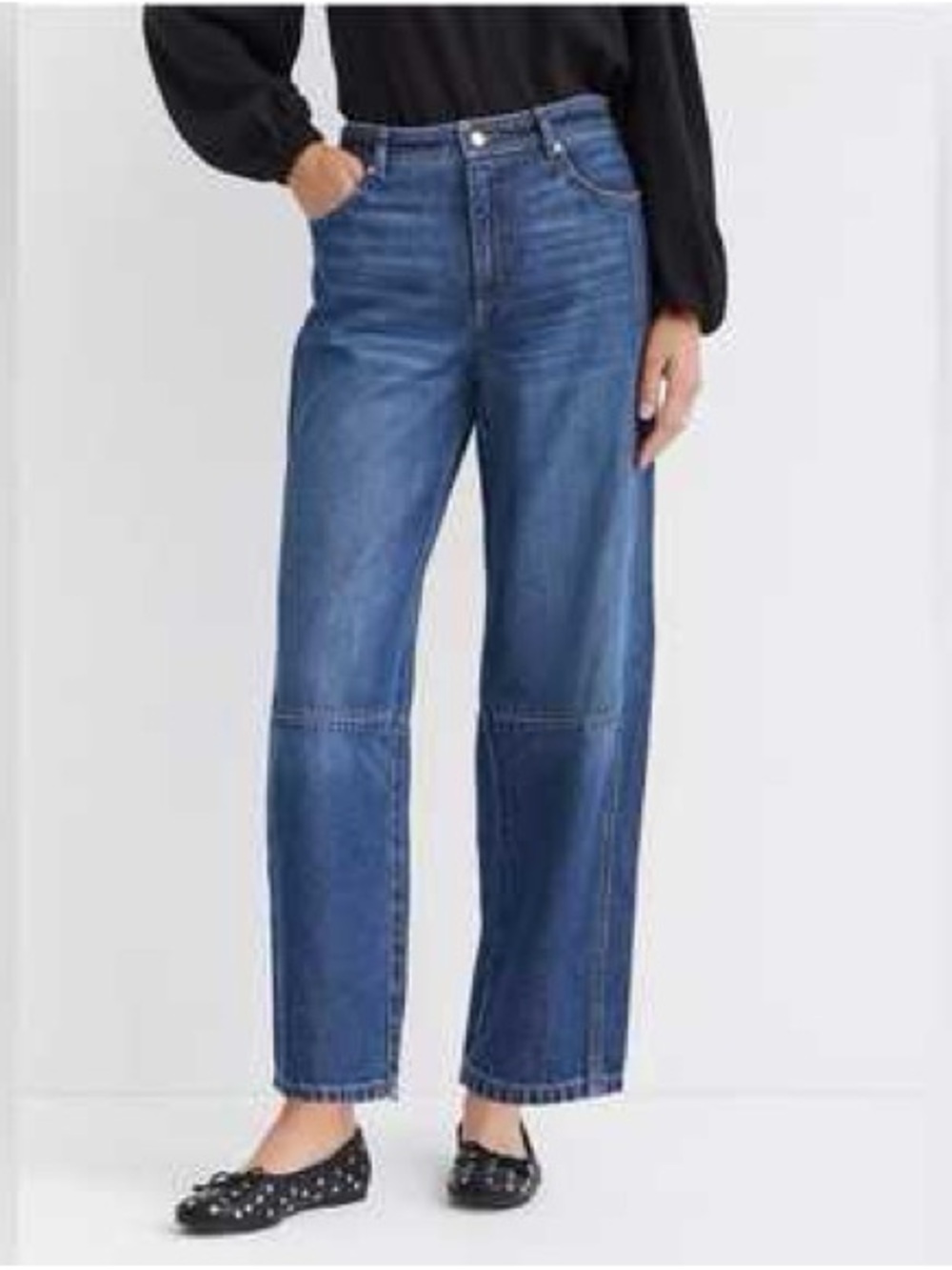 LOFT The Barrel Leg Jeans Size 34/18